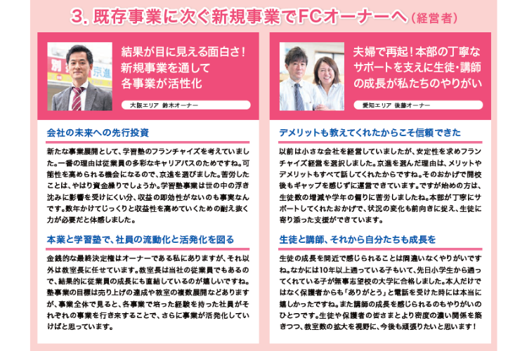 「安心できる本部」と再起したFCオーナー夫婦の挑戦！