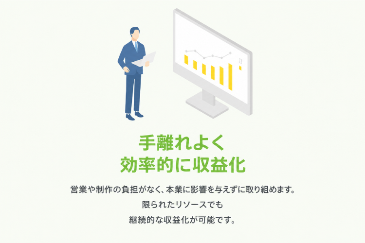 運用保守は本部対応のHP紹介モデル！