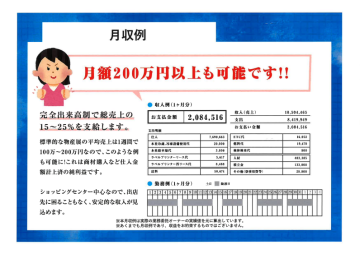 仕入れ・営業不要でこの数字！圧倒的な収益モデルとは？