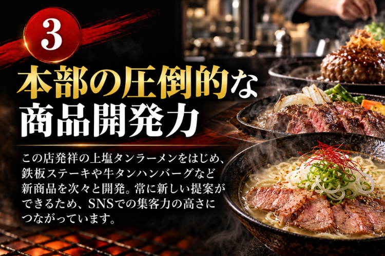 ゼロから商品を作らず、既存の人気メニューを活かせる
