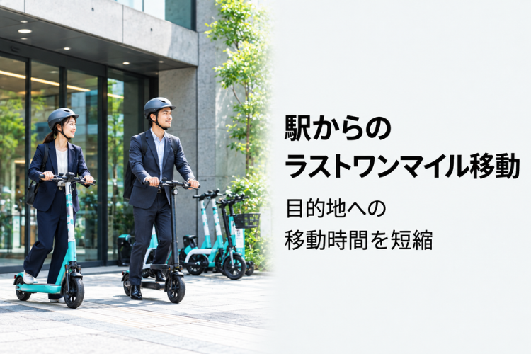 ラストワンマイル移動を、法人向け提案商材として扱う