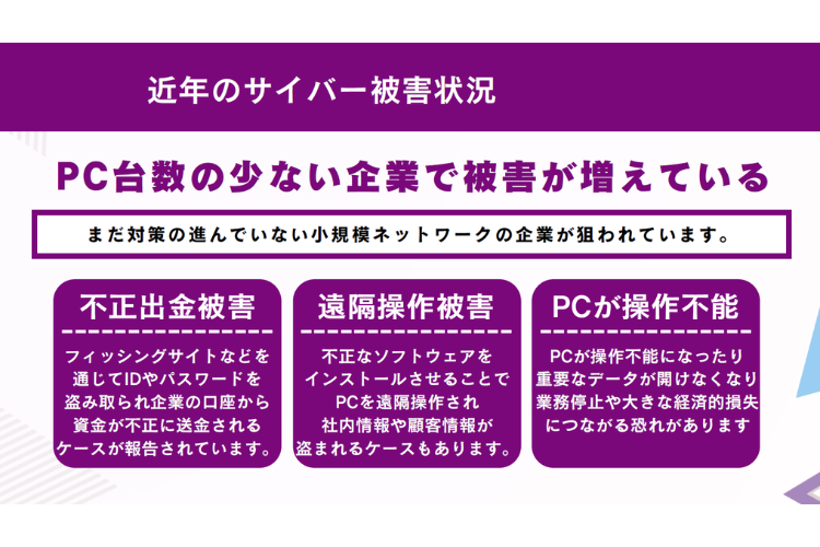 被害増加で提案ニーズ急拡大！