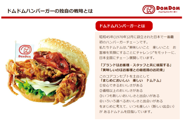 日本初ブランドで安定経営！