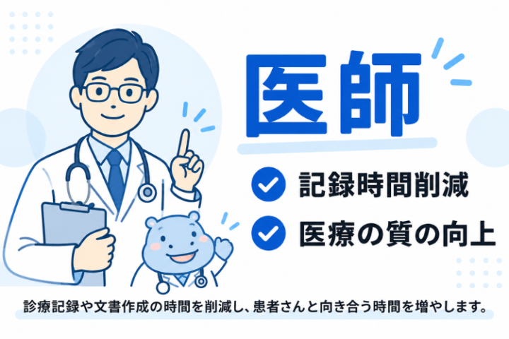 診療記録を効率化し、患者と向き合う時間をもっと増やす