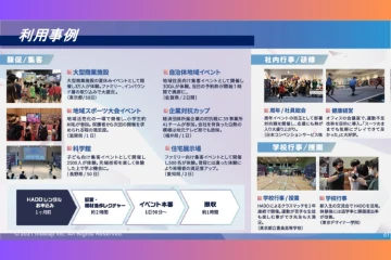 地域イベント・研修・授業にまで対応！活用事例多数の注目ビジネス