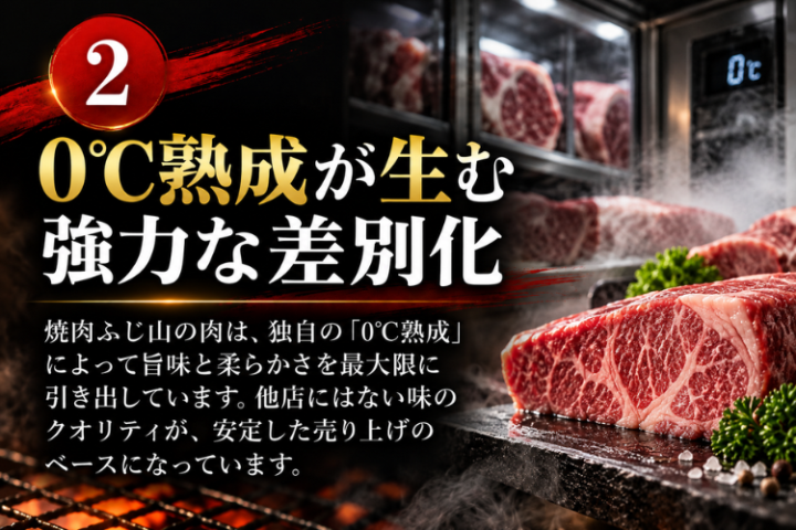 0℃熟成の肉質とブランド力をそのまま引き継いで運営