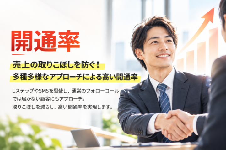 LステップとSMSで顧客を追客！開通までの取りこぼしを減らす
