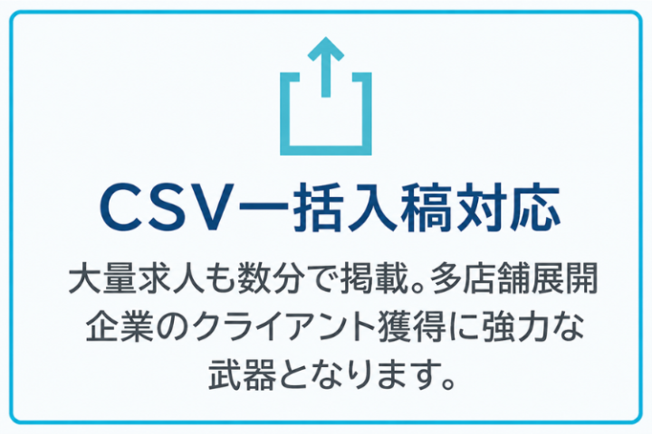 選ばれる理由③求人掲載の手間を減らす採用支援ツール！