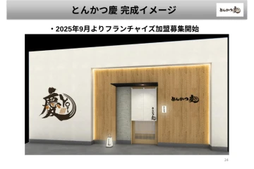 2025年9月募集開始！先行者利益を掴む、洗練された都市型とんかつブランド「慶（よい）」のFCオーナー募集