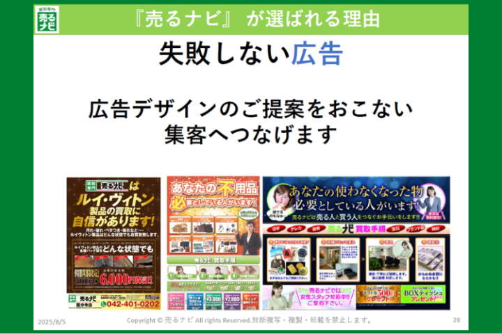 買取ビジネスの命=集客を本部が完全サポート!